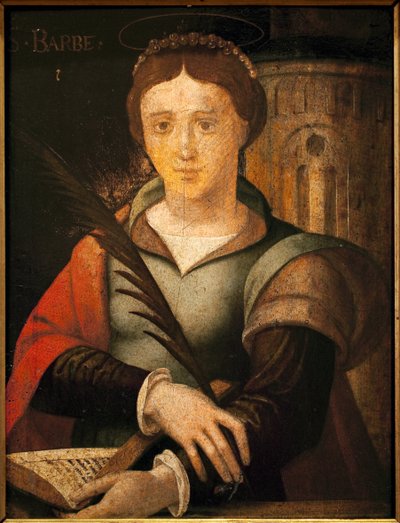 Szent Szakáll. Névtelen festmény, olaj, fa alkotó: French School