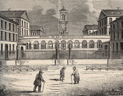 Hospice de la Reconnaissance in Garches - Hauts-de-Seine - metszet "" PATRIE" - A PICTURESSE DE LA FRANCE LEÍRÁSA EN 6 KÖTET: LUCIEN HUARD - 19. század vége alkotó: French School