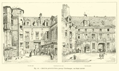 Hotel du prevot de Paris, passage Charlemagne, rue Saint-Antoine alkotó: French School