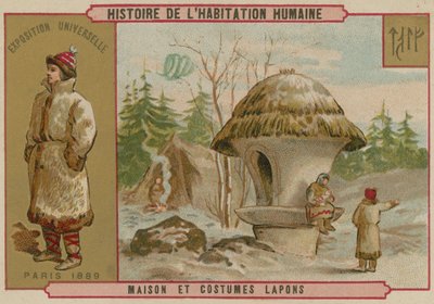 Lappföld háza és jelmezei alkotó: French School