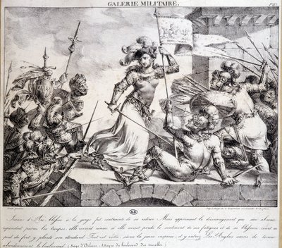 Százéves háború: Jeanne of Arc az orléansi székhelyen alkotó: French School