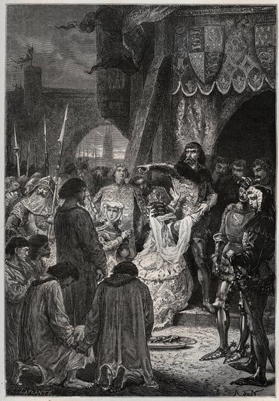 Százéves háború: Calais feladása alkotó: French School