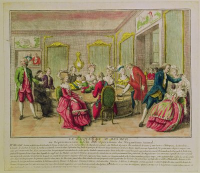 Hipnotizáló foglalkozás Franz Anton Mesmerrel (1734-1815) 1784 alkotó: French School
