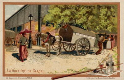 Jégkocsi (chromolitho) alkotó: French School