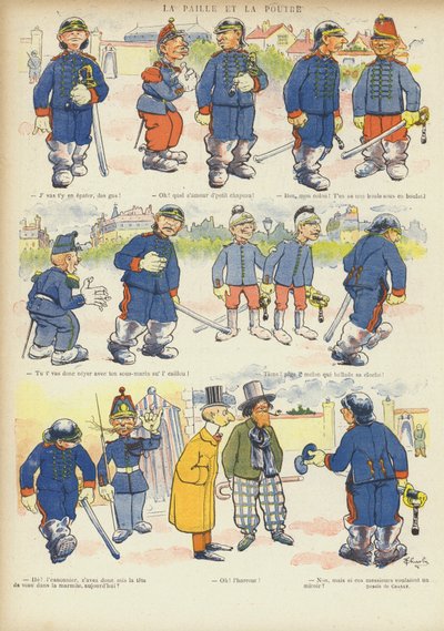 Illusztráció a Le Rire-hez (színes litó) alkotó: French School