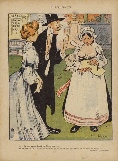 Illusztráció a Le Rire-hez (színes litó) alkotó: French School