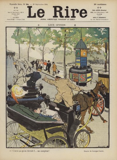 Illusztráció a Le Rire-hez (színes litó) alkotó: French School