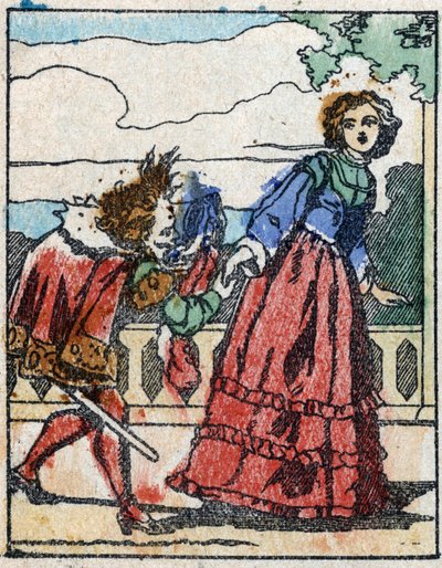 Illusztráció a „Riquet a la houppe” című meséhez, Charles Perrault (1628-1703) francia író. Imaging Pellerin fametszete - Epinal, sd. 19. század vége. alkotó: French School