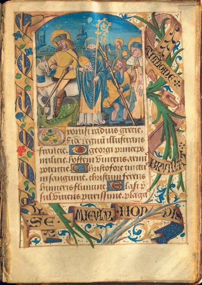 Illusztráció a "Book of Hours, Use of Rome", 1480 körül alkotó: French School