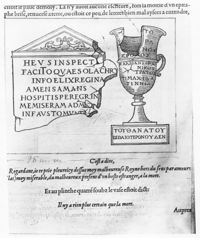 Illusztráció a "Beszéd a polifil álmáról" című művéből, Francesco Colonna alkotó: French School