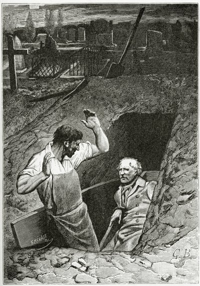 Illusztráció: Les Misérables, 19th Century (bw metszet) alkotó: French School