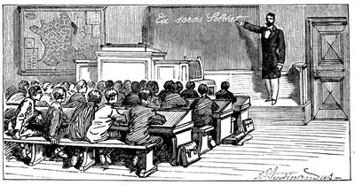 Illusztráció Emile Lavisse „Katona leszel” című könyvéről, Armand Colin, 1899 alkotó: French School