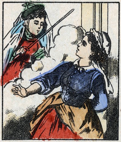 A "" La Fee Bambinette "" mese illusztrációja Fametszet az Imaging Pellerin - Epinal, sd. 19. század vége. alkotó: French School