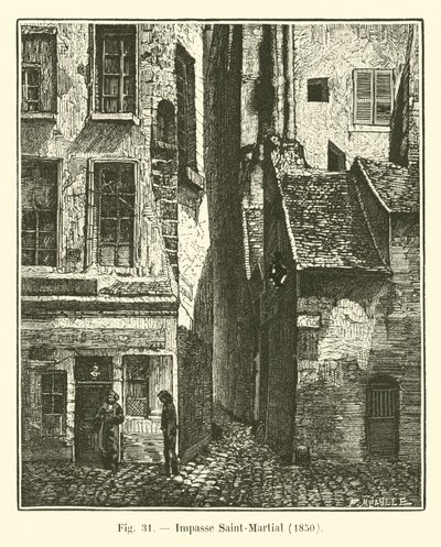 Saint-Martial zsákutca, 1850 alkotó: French School