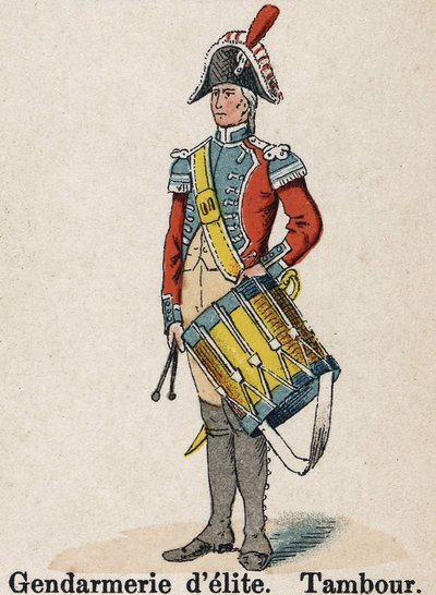 I. Napóleon császári gárda: Elit csendőrség – dob. Tányér Lienhart és Humbert Les Uniforms de l