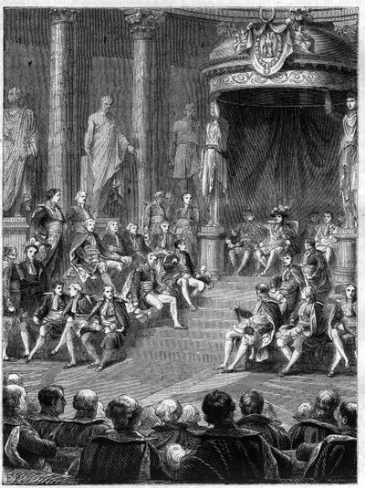 Birodalmi szeánsz a szenátusban: Napóleon beszéde az új olasz királyság alkotmányáról 1805-ben - Adolphe Thiers „Histoire de l