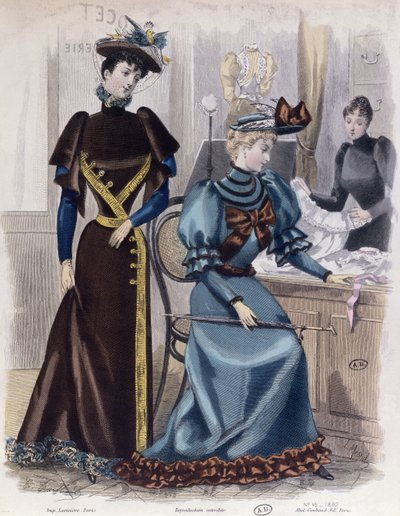 A Fehérneműboltban, 1892 alkotó: French School