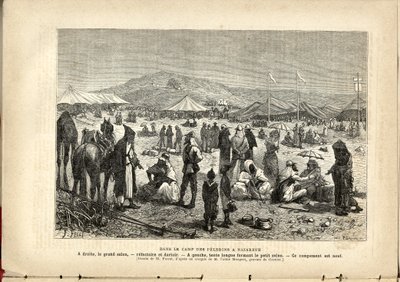 A zarándokok táborában Názáretben., Anonymous, A zarándok alkotó: French School