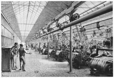 Ipari szövés Bagatelle-ben, 1884 alkotó: French School