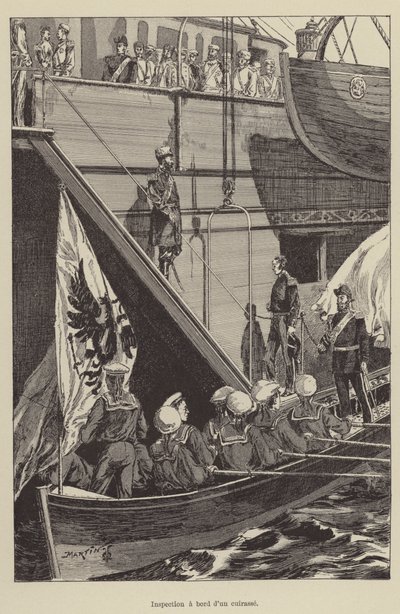 Ellenőrzés egy űrhajó fedélzetén (metszet) alkotó: French School