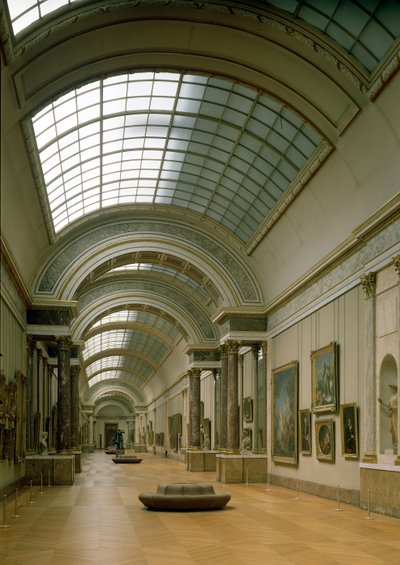 A Grande Galerie belső képe, 16-19. század alkotó: French School