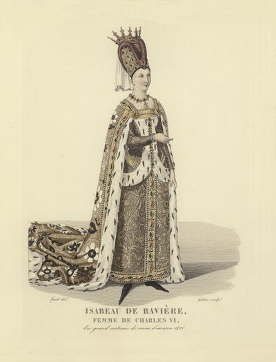 Bajor Isabeau, VI. Károly francia király felesége alkotó: French School