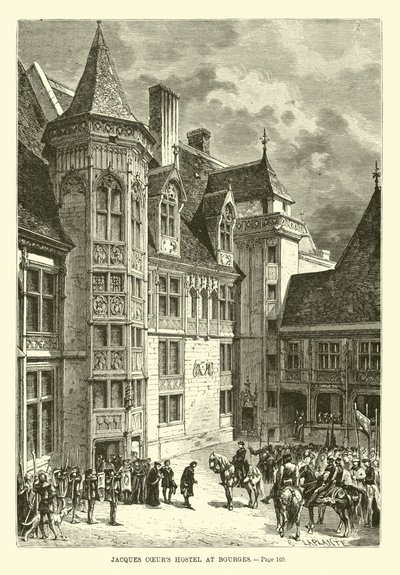 Jacques Coeurs szálló Bourges-ban alkotó: French School