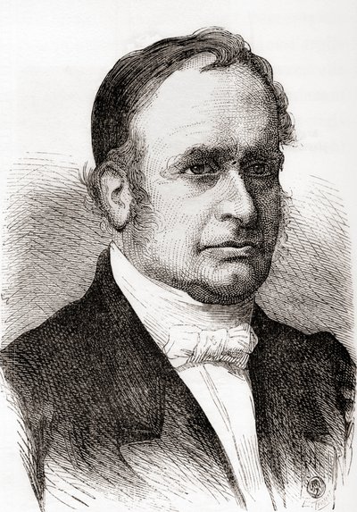 Jean-Baptiste Armand Louis Léonce Élie de Beaumont, a "Les Merveilles de la Science"-ből, megjelent 1870 körül (metszet) alkotó: French School