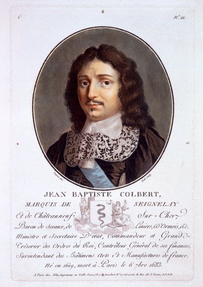 Jean-Baptiste Colbert, Marquis de Seignelay, a Great Men, Illustrious Women and Memorable Subjects of France című filmből, 1787-92 alkotó: French School