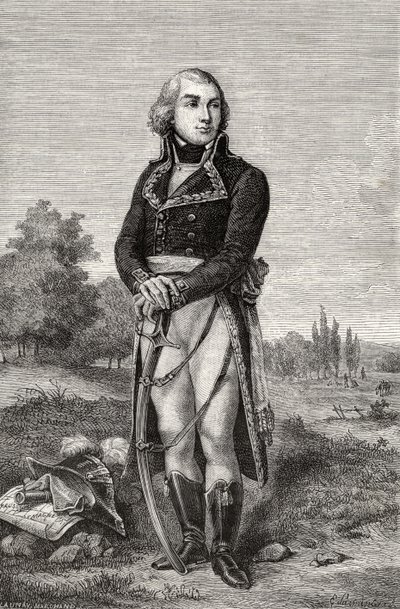 Jean-Baptiste Jourdan, Louis Blanc (1811-82) "Histoire de la Revolution Francaise" című művéből alkotó: French School
