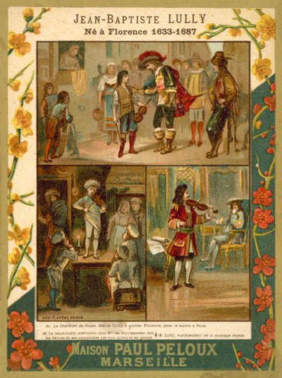Jean-Baptiste Lully francia zenész és zeneszerző (chromolitho) alkotó: French School