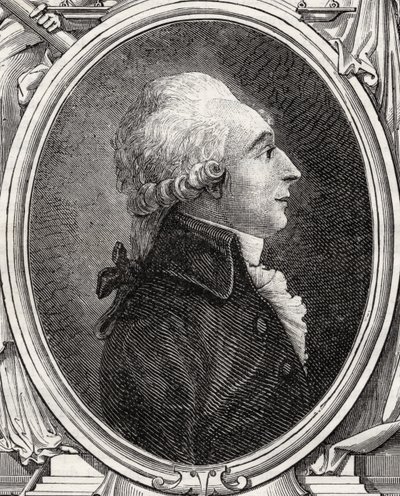 Jean-Baptiste du Val-de-Grace, Baron de Cloots, Louis Blanc (1811-82) „Histoire de la Revolution Francaise” című művéből alkotó: French School