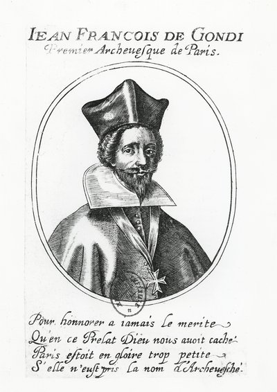 Jean-Francois de Gondi (metszet) alkotó: French School