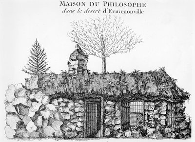 Jean-Jacques Rousseau Ermenonville-i Ermitázsa (lásd még: 168374) alkotó: French School