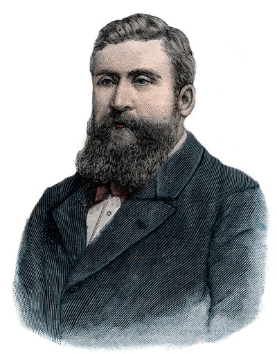 Jean Jaures 1898-ban - Metszet - alkotó: French School