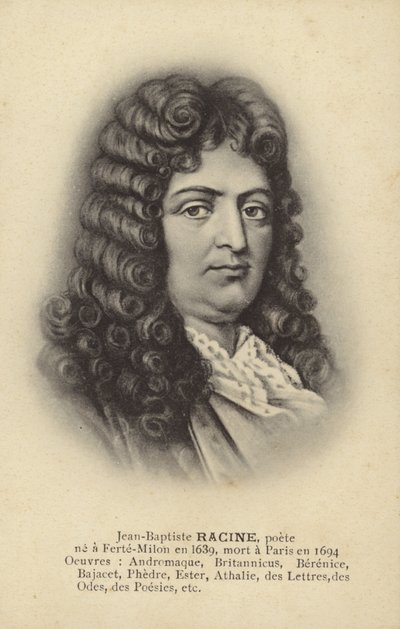 Jean Racine (1639-1699), francia drámaíró (litho) alkotó: French School