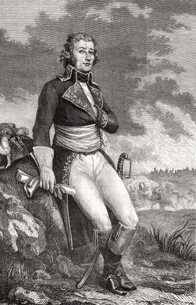Jean Victor Marie Moreau (1763-1813) Parmentier metszetéből, Louis Blanc (1811-82) "Histoire de la Revolution Francaise" című művéből, 1847-62 alkotó: French School
