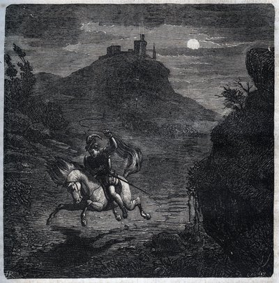 Jean de Laval Comte de Chateaubriant (Laval-Chateaubriant) (1486-1543) Angliába menekült, miután meggyilkolta feleségét, Francoise de Foix-t, Chateaubriant grófnőjét (kb. 1495-1537). Metszet 1871-ből Henry de Kock „Histoire Des Cocus Celebres” című könyvéb alkotó: French School