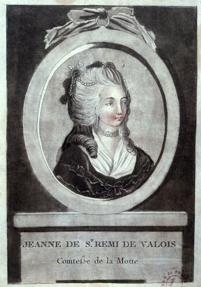 Jeanne de Valois-Saint-Remy (1756-91), La Motte grófnője, 1786 körül alkotó: French School