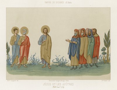 Jézus és az apostolok alkotó: French School
