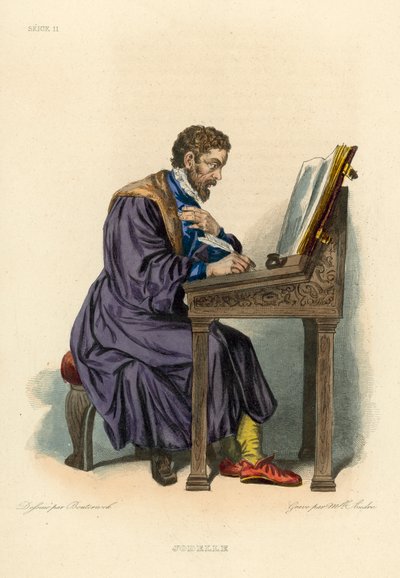 Jodelle (színes metszet) alkotó: French School