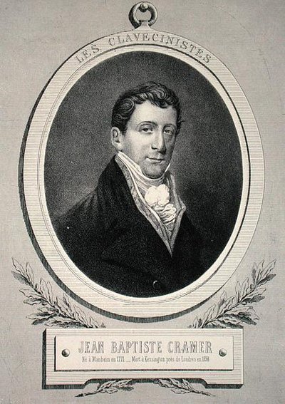Johann Baptist Cramer (1771-1858) Alfred Lemoine metszete (litho) alkotó: French School