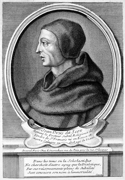 John Duns (Duns Scotus), skót katolikus pap, filozófus és teológus (metszet) alkotó: French School