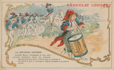 Joseph Bara, aki 6 évesen dobosként csatlakozott a francia republikánus hadsereghez alkotó: French School