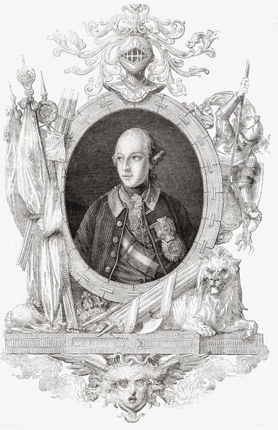 II. József, Louis Blanc (1811-82) „Histoire de la Revolution Francaise” című művéből (metszet) alkotó: French School