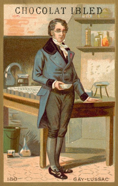 Joseph Louis Gay-Lussac francia kémikus és fizikus (chromolitho) alkotó: French School