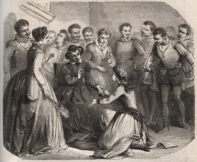 Julita Guagnini felkérte Medicis Katalin királynőt (Caterina de Medici) (1519-1589), hogy vigye szolgálatába. Louis de Bussy d