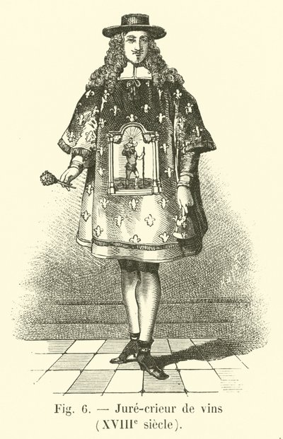 Borok esküdt kiáltója, 18. század alkotó: French School