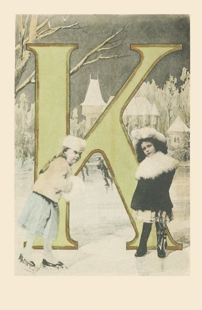 K: Két lány, télen csúszdázunk és korcsolyázunk alkotó: French School