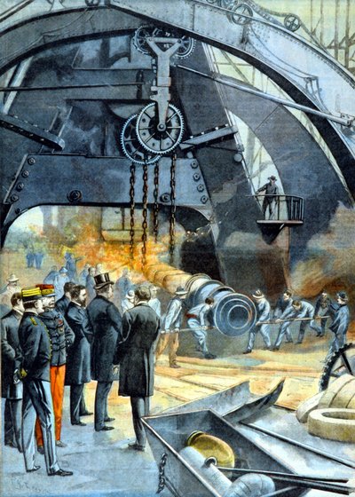 I. Károly király (I. Portugália Károly) az Ateliers du Creusot-ban a „Le Peute Parisien”-ben 1899.02.26-tól alkotó: French School